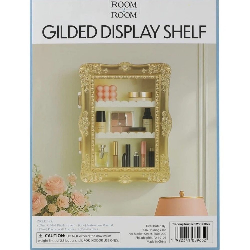 🆕 Gilded Display Shelf - Picture 5 of 5
